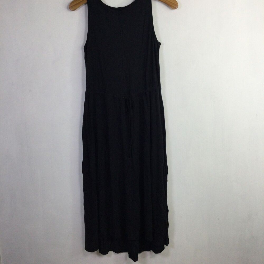 The Limited Womens Drawstring Waistline Tank Dress Sleeveless Black Size M NWT